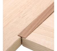 sourcing map Lot de 3 bandes de transition en aluminium pour sol en T - 0,9 | Garnitures de séparation plates en métal pour joindre stratifié, porte, interstices