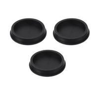 sourcing map Lot de 3 bouchons en silicone en forme de T, diamètre 77 mm/3,03 pouces, bouchon en silicone élastique étanche réutilisable, bouchon pour trou rond pour tuyaux et équipements, noir
