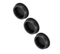sourcing map Lot de 3 bouchons ronds en silicone en forme de T - 51,3 mm de diamètre - Pour cloisons de cuisine - Étanches - Noir