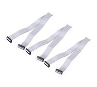sourcing map Lot de 3 câbles plats IDC, 2,54 mm, largeur 25 mm, longueur 50 cm, 20 broches FC vers FC pour PC, écrans LED