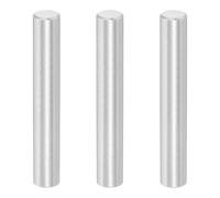 sourcing map Lot de 3 chevilles cylindriques en acier inoxydable 316 de 10 x 80 mm pour construction de machines, installation de meubles, projets de bricolage, argenté