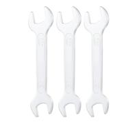 sourcing map Lot de 3 clés à double extrémité ouverte super fines 16 mm x 18 mm en acier au carbone pour espace restreint