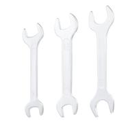 sourcing map Lot de 3 clés à double extrémité ouverte super fines en acier au carbone pour espace restreint 14 mm x 17 mm 16 mm x 18 mm 22 mm x 24 mm