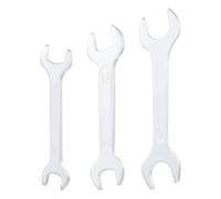 sourcing map Lot de 3 clés à double extrémité ouverte super fines en acier au carbone pour espace restreint 13 mm x 17 mm 16 mm x 18 mm 22 mm x 24 mm