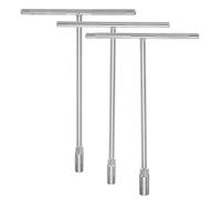 sourcing map Lot de 3 clés à douille à poignée en T 9/10/11 mm - Clé hexagonale métrique avec antidérapant longue portée CR-V en acier au chrome vanadium pour réparation de moto, vélo, voiture, argent