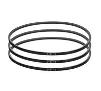 sourcing map Lot de 3 courroies trapézoïdales Z-31 1/2 Z - Longueur intérieure : 800 mm - Largeur : 1 cm - Hauteur : 0,6 cm - Courroie de transmission en caoutchouc à boucle fermée de type Z