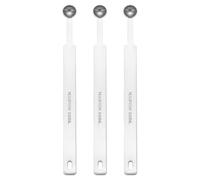 sourcing map Lot de 3 cuillères à mesurer simples 1/8 cuillère à café (0,63 ml) en acier inoxydable 430 - Cuillère à mesurer à long manche