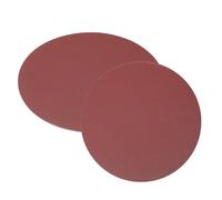 sourcing map Lot de 3 disques abrasifs PSA de 25,4 cm, grains 150 en oxyde d'aluminium auto-adhésifs, papiers abrasifs ronds sans trou, peinture de voiture, bois, métal