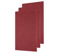 sourcing map Lot de 3 feuilles acryliques à paillettes rouges de 0,3 cm d'épaisseur, 30,5 x 20,3 cm, feuilles en plastique PMMA fluorescentes extrudées translucides pour loisirs créatifs, découpe et