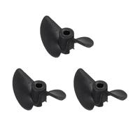 sourcing map Lot de 3 hélices de bateau télécommandées à 2 pales - Diamètre du trou : 3,17 mm - Diamètre du trou : 27 mm - Diamètre : 27 mm - Pas de 40 mm - CW - Hélice rotative dans le sens des