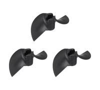 sourcing map Lot de 3 hélices de bateau télécommandées à 2 pales - Diamètre du trou : 4,8 mm - Diamètre du trou : 40 mm - Pas de 1,2 mm - CCW - Hélices rotatives dans le sens des aiguilles d'une