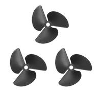sourcing map Lot de 3 hélices de bateau télécommandées, hélices à 3 pales de 4,8 mm de diamètre du trou 55 mm OD 40 mm pas CW Hélices rotatives dans le sens des aiguilles d'une montre pour bateau