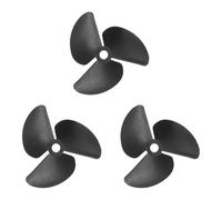 sourcing map Lot de 3 hélices de bateau télécommandées, hélices à 3 pales de 4,8 mm de diamètre du trou 52 mm OD 40 mm pas CW Hélices rotatives dans le sens des aiguilles d'une montre pour bateau