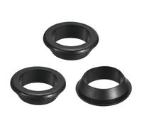 sourcing map Lot de 3 œillets en caoutchouc, 50 mm ID 60 mm pour trou de perçage double face creux pour pare-feu, joints ronds de câblage électrique, noir