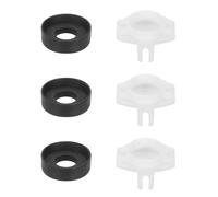 sourcing map Lot de 3 joints de tasse et portail d'inversation, kit de réparation de bec de baignoire de douche, pièces de rechange pour inverseur de robinet de baignoire ou appareil de plomberie