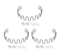 sourcing map Lot de 3 kits de réparation de ressorts d'ameublement, 55 cm, kit de réparation avec clips et clous pour meubles, canapés, chaises inclinables