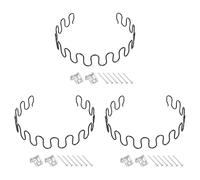 sourcing map Lot de 3 kits de réparation de ressorts d'ameublement, 65 cm avec clips et clous pour meubles, canapés, fauteuils inclinables