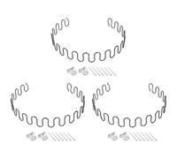 sourcing map Lot de 3 kits de réparation de ressorts d'ameublement, 80 cm, avec clips et clous pour meubles, canapés, fauteuils inclinables