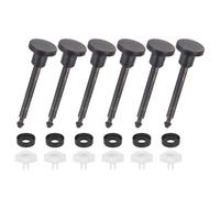 sourcing map Lot de 3 kits de réparation pour robinet de baignoire, comprenant 3 tiges de valve, 3 joints de tasse, 3 portails, bronze