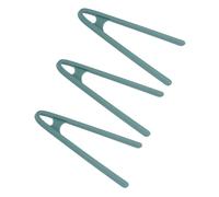 sourcing map Lot de 3 mini pinces en silicone de 14 cm, résistantes à la chaleur, antidérapantes, pour grille-pain, salade, glaçons, fruits, sucre, barbecue, vert