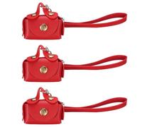 sourcing map Lot de 3 mini porte-monnaie, 5,1 x 6,1 cm, joli sac pour écouteurs, porte-monnaie, porte-monnaie, trousse de maquillage pour écouteurs, clés, pièces de monnaie, attaches à cheveux
