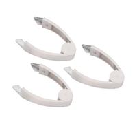 sourcing map Lot de 3 outils de retrait de tige de fraise, éplucheur d'ananas avec poignée antidérapante pour fruits, légumes, tomates et pommes de terre, gris