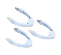 sourcing map Lot de 3 outils de retrait de tige de fraise, éplucheur œil d'ananas avec poignée antidérapante pour fruits, légumes, tomates et pommes de terre, bleu