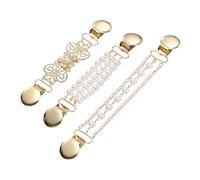 sourcing map Lot de 3 pinces à pull, style rétro, pour col cardigan, châle, robes pour vêtements, femmes et filles, 3 styles