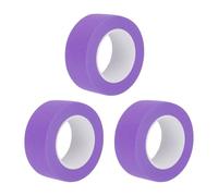 sourcing map Lot de 3 rouleaux de ruban de masquage violet de 2,5 cm de large et 13,1 m de long pour la maison, le bureau, l'entrepreneur commercial, peinture propre et anti-goutte