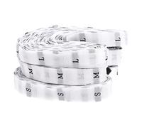 sourcing map Lot de 3 rouleaux d'étiquettes de taille pour vêtements Blanc S/M/L