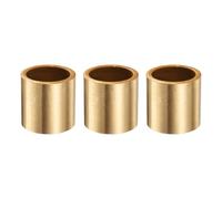 sourcing map Lot de 3 roulements à douille, alésage de 28 mm x 35 mm de diamètre extérieur x 35 mm de longueur, bagues auto-lubrifiantes en bronze fritté
