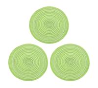 sourcing map Lot de 3 tapis miniatures de 18,4 cm, en polyester 1:12, accessoires pour maison de poupée, meubles, décoration, jeu (vert)
