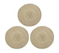 sourcing map Lot de 3 tapis miniatures de 18,4 cm, en polyester 1:12 pour maison de poupée, accessoires pour maison de poupée, meubles, décoration, jeu (marron)