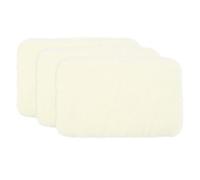 sourcing map Lot de 3 tapis miniatures pour maison de poupée, 1:12 - Accessoires pour maison de poupée, meubles de décoration, jeux - Beige ovale