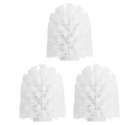 sourcing map Lot de 3 têtes de rechange rondes pour cuvette de toilette - 15 mm - Blanc