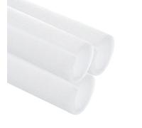 sourcing map Lot de 3 tubes isolants en mousse de 2,8 cm et 1 m, couvercles creux pour extérieur et hiver, protection contre le gel, tuyau d'eau chaude et froide, diamètre extérieur blanc, 3,8 cm