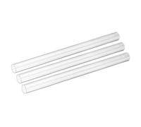 sourcing map Lot de 3 tubes ronds en acrylique rigide transparent pour plomberie, éclairage, projets de bricolage - 18 mm x 20 mm (DI x OD)