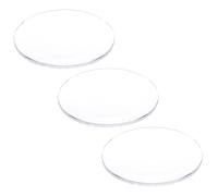 sourcing map Lot de 3 verres de montre de 34,5 mm de diamètre et 1,5 mm d'épaisseur - Dôme unique - Verre transparent - Pièces de rechange pour réparation d'horloger