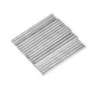 sourcing map Lot de 30 axes ronds en fer pour voiture, camion, bateau, hélicoptère, 3 mm x 60 mm, argenté