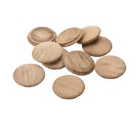 sourcing map Lot de 30 bouchons en bois de chêne rouge - 40 x 35 mm - Cache-trous de vis décoratifs pour escaliers, chaises, travaux manuels, meubles