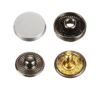 sourcing map Lot de 30 boutons pression 10 mm en alliage pour manteaux, cuirs, bateaux, toiles, sable mat