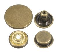 sourcing map Lot de 30 boutons pression 20 mm en alliage pour sacs, cuirs, bateaux, toiles, bronze