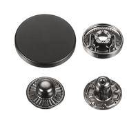 sourcing map Lot de 30 boutons pression en alliage pour manteaux, cuirs, bateaux, toiles, 23 mm, noir foncé