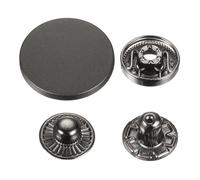 sourcing map Lot de 30 boutons pression en alliage pour manteaux, cuirs, bateaux, toiles, 25 mm, noir