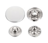 sourcing map Lot de 30 boutons pression en alliage pour manteaux, sacs, cuirs, bateaux, toiles, sable mat, 20 mm