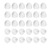 sourcing map Lot de 30 capuchons de protection pour écrous hexagonaux en plastique M14 x 21 x 24 mm, capuchons décoratifs imperméables (blanc)