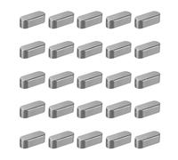 sourcing map Lot de 30 clés rondes en forme de plume, 20 x 8 x 7 mm en acier au carbone, clés parallèles pour fixations mécaniques