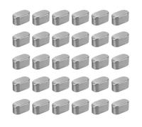 sourcing map Lot de 30 clés rondes en forme de plume, 8 x 6 x 6 mm en acier au carbone, clés parallèles pour fixations mécaniques