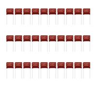 sourcing map Lot de 30 condensateurs à film polypropylène métallisé, CBB21/CBB22 630 V 474J 0,47 UF pour appareils électroniques et lampes à économie d'énergie, rouge