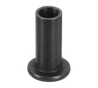 sourcing map Lot de 30 écrous en T M6 en acier au carbone à tête hexagonale pour meubles, hauteur 18 mm, noir